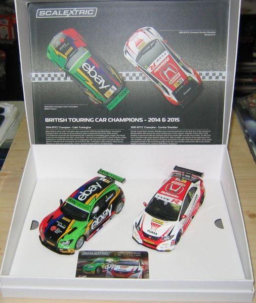 BTCC Champions 2014, Twin Pack - BMW 125 Series 1 & Honda Civic, Limited Edition, Scalextric C3694A