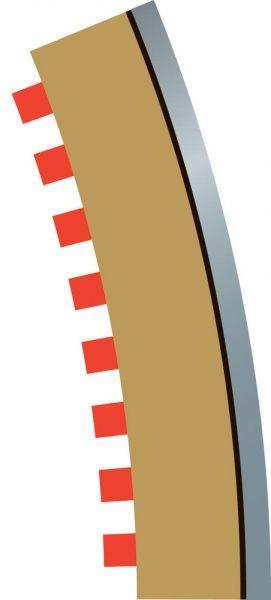 Sport Schiene Randstreifen Kurve 3