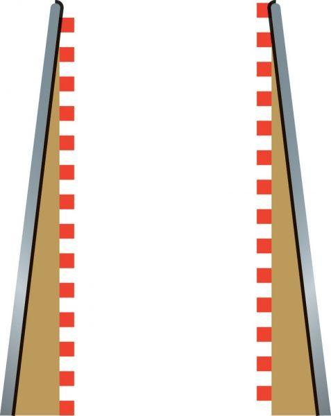 Sport Schiene Randstreifen Gerade