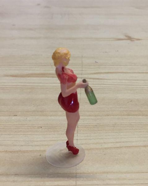Muedchen mit Sektflasche, 1/32, Figur Sekt