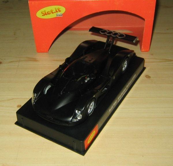 Audi R8C Roll-out Snetterton 1999, schwarz matt, SlotIt SICA01Cm