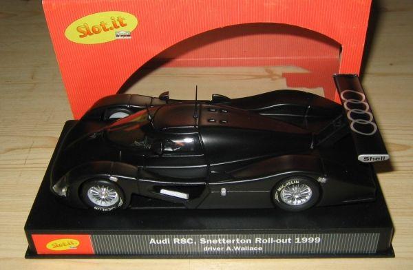 Audi R8C Roll-out Snetterton 1999, schwarz matt, SlotIt SICA01Cm