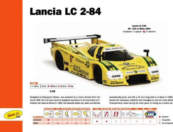 Lancia LC2 - n. 6 24h Le Mans 1984, SlotIt SICA08A