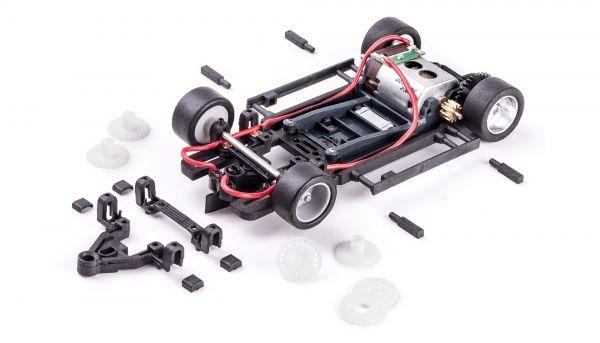 Fahrwerk HRS-2 Sidewinder (64-90mm) m.Motor V12/23k, SlotIt CH31F