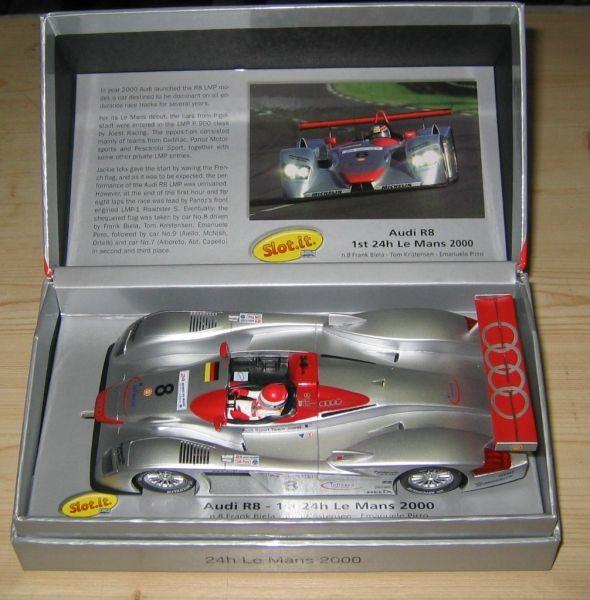Audi R8 LMP #8, 1st 24h LeMans 2000, Limited Edition, SlotIt CW19