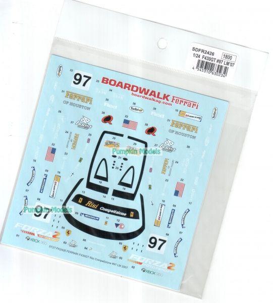 Ferrari F430GT Risi Competizione #97, LM2007, 1/24 Decal Studio27 SDFR2426