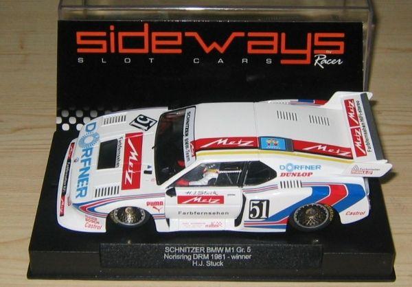 Schnitzer BMW M1 Gr.5, Norisring DRM 1981 Winner H.J. Stuck, 1/32, Sideways by Racer SW25