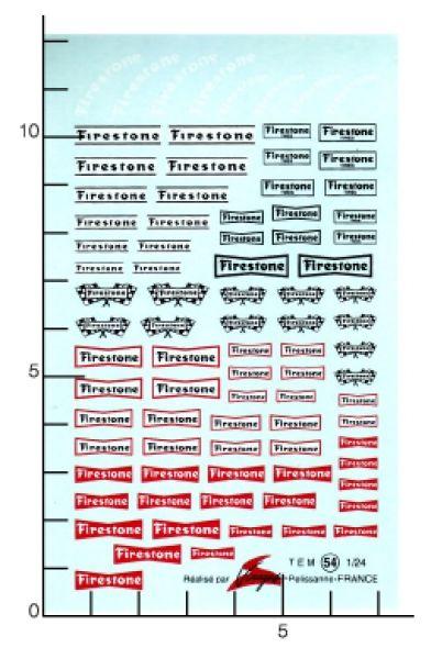Virages Decal FIRESTONE - 1/24, VIR054