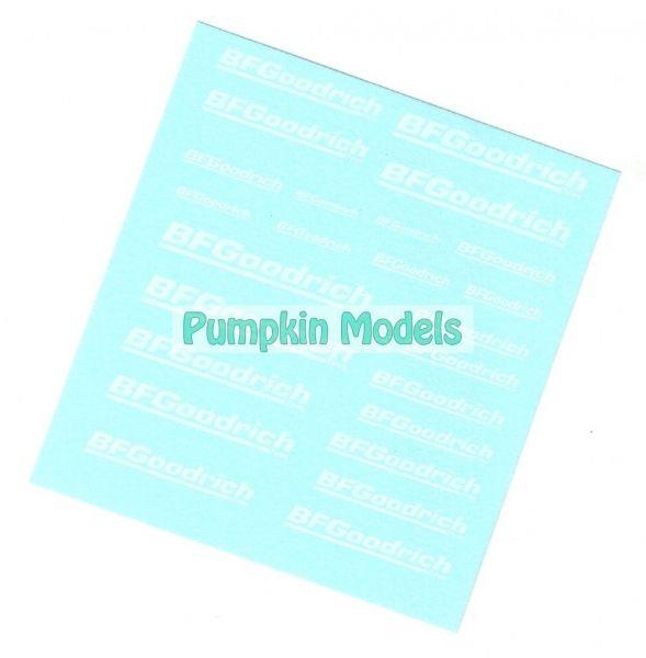 Virages Decal BF Goodrich weiss, 1/43, 1/32, 1/24, 1/18, Virages 390