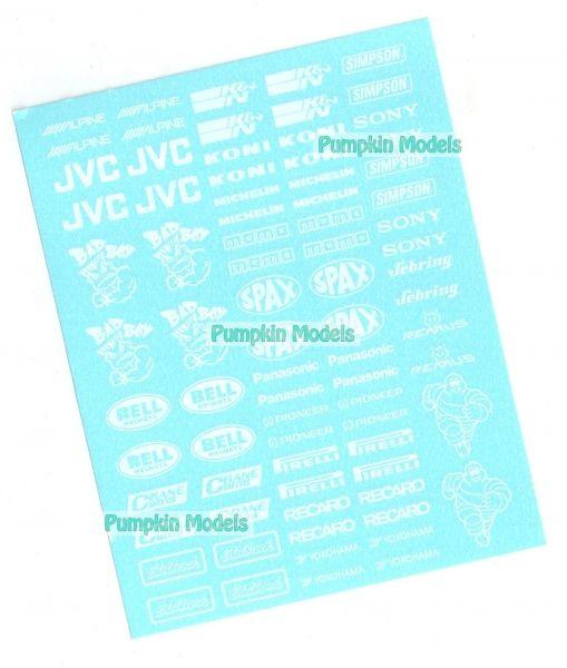 Virages Decal Nascar div. white, 1/24, Virages501