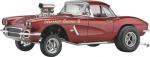 1962 Chevrolet Corvette Gasser D&M, 1/25, Revell USA 85-4949