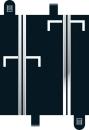 Starter Grid (1/2 straight x 2), Scalextric C7018
